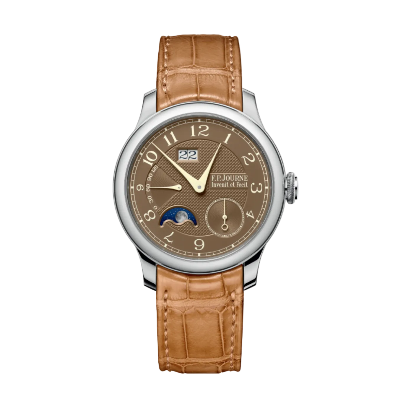 F.P.Journe Automatique Lune Havana (AL2) Platinum Havana Dial Brown Strap 40MM Calibre 1300.3