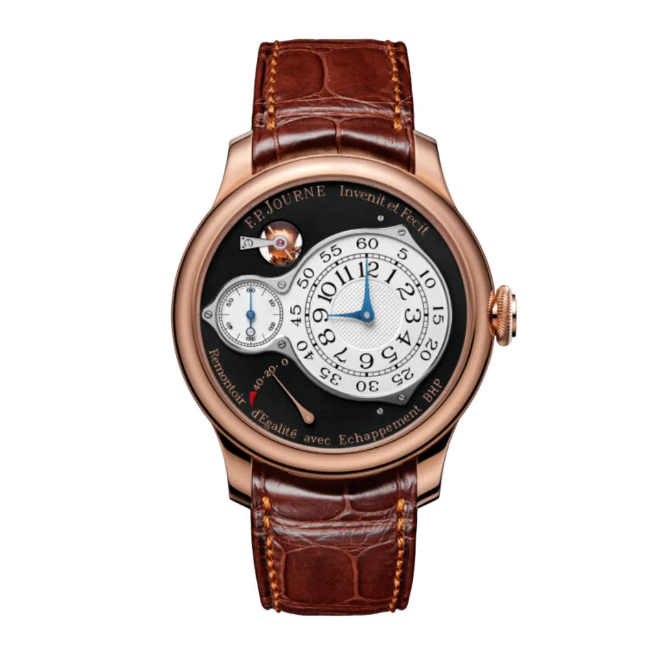 F.P.Journe CHRONOMÈTRE OPTIMUM - Ref. CO Rose Gold Black Dial Leather Strap 40MM Calibre 1510