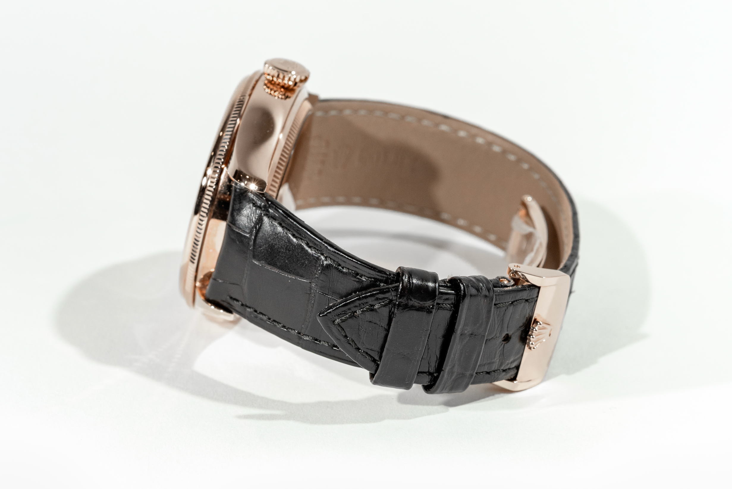 Rolex Cellini 50535 Rose Gold White Dial Moon Phase