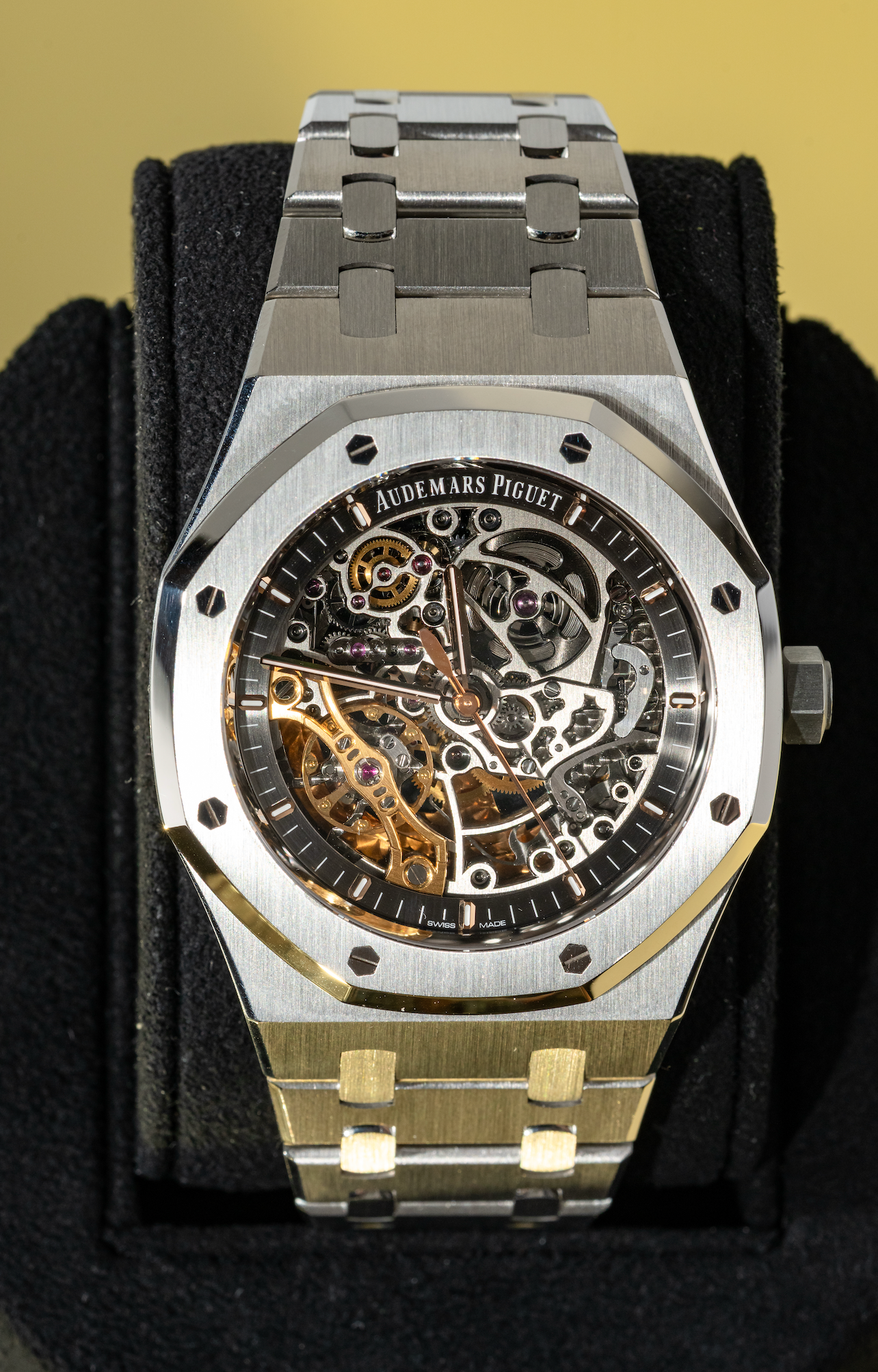 Audemars Piguet Royal Oak 15407ST.OO.1220ST.01 Double Balance Wheel Stainless Steel Openworked Dial
