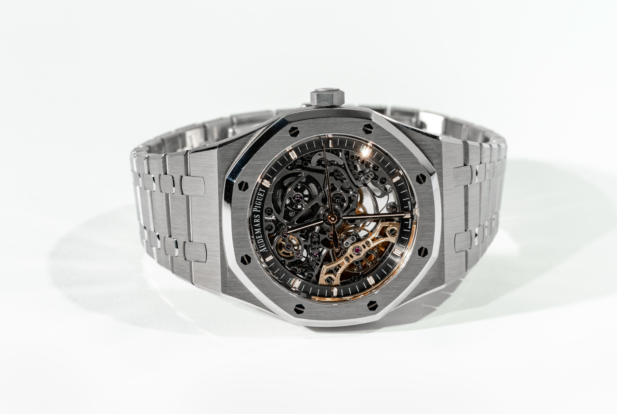 Audemars Piguet Royal Oak 15407ST.OO.1220ST.01 Double Balance Wheel Stainless Steel Openworked Dial