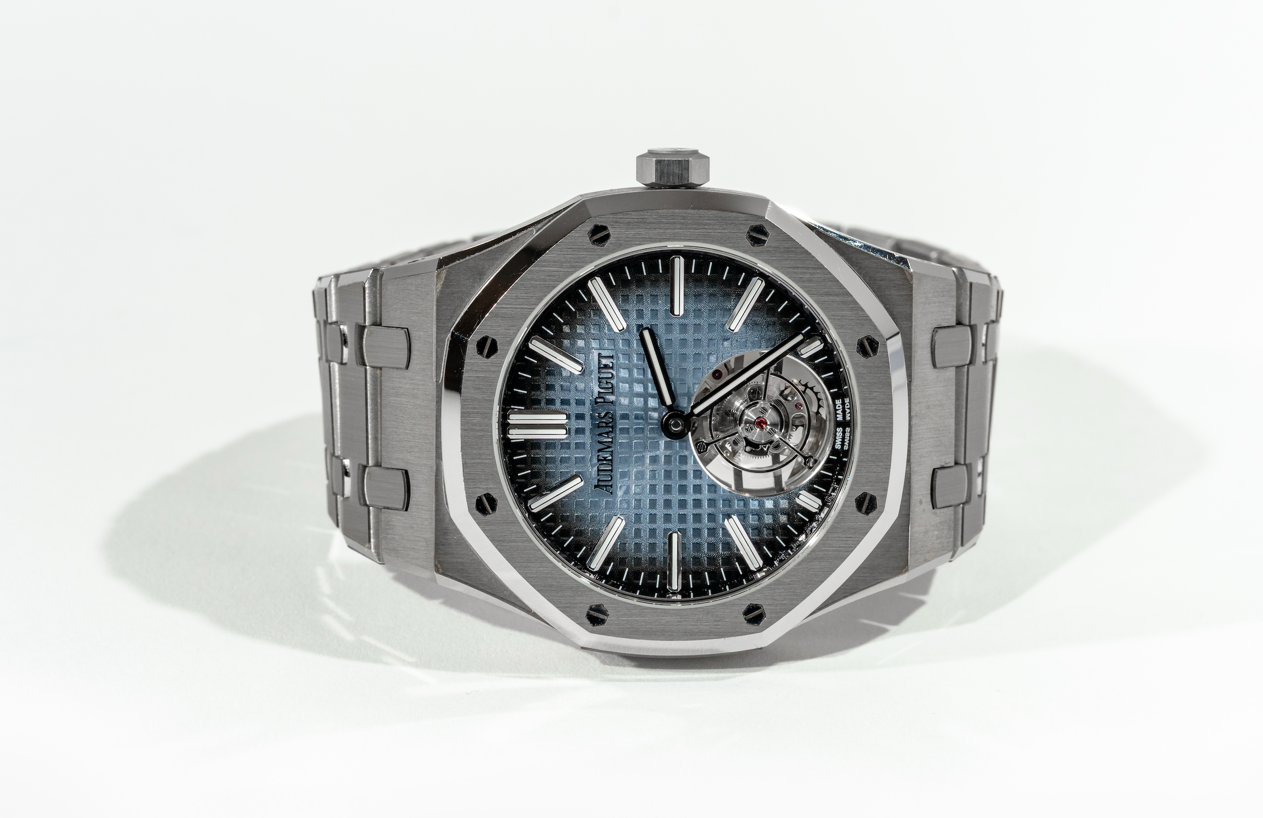 Audemars Piguet Royal Oak Flying Tourbillon Extra-Thin 26670ST.OO.1240ST.02 Stainless Steel Blue Dial