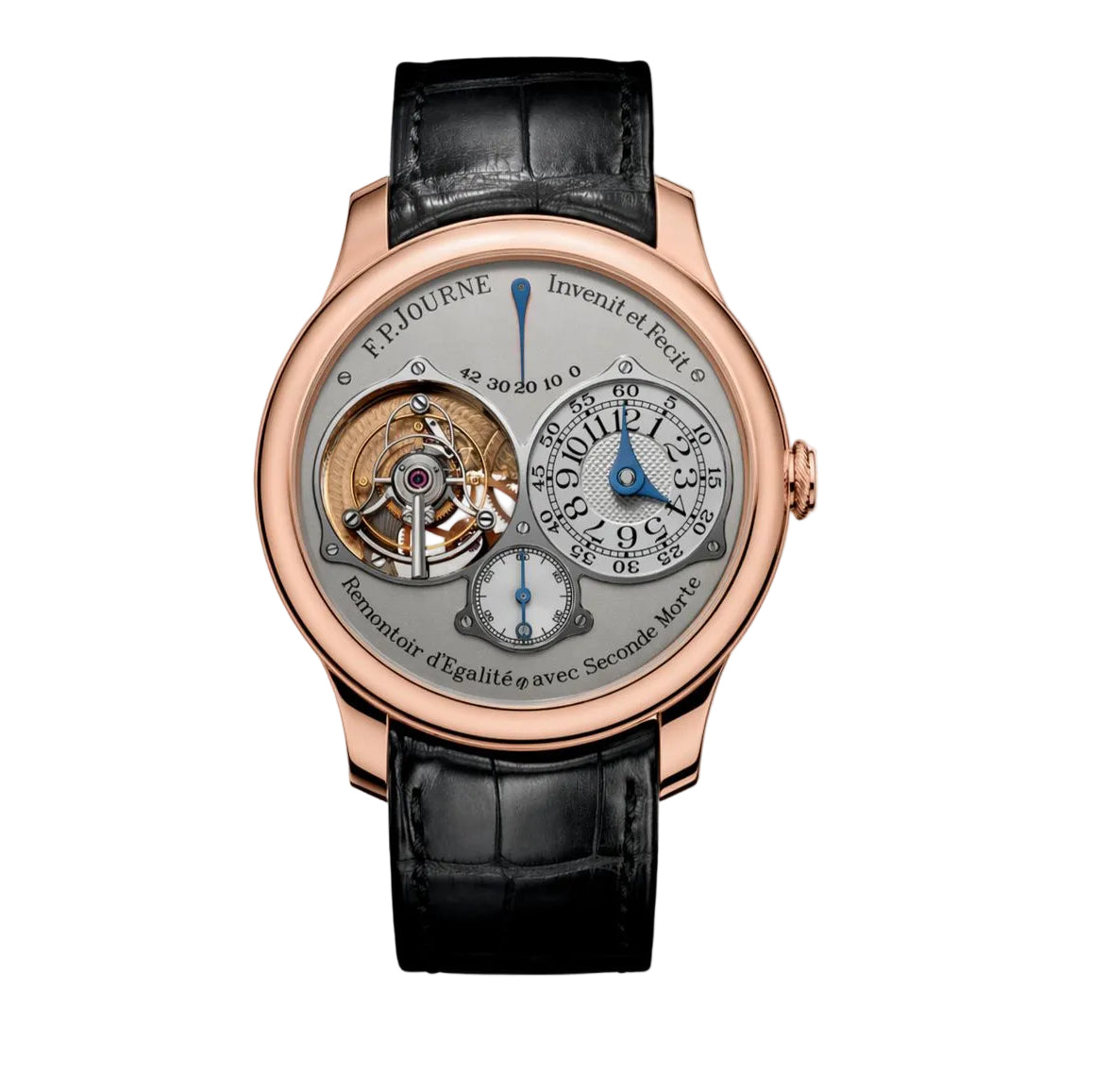 F.P.Journe Souveraine Tourbillon Souverain TN Rose Gold Skeletonized Dial Leather Strap 40MM Calibre 1403